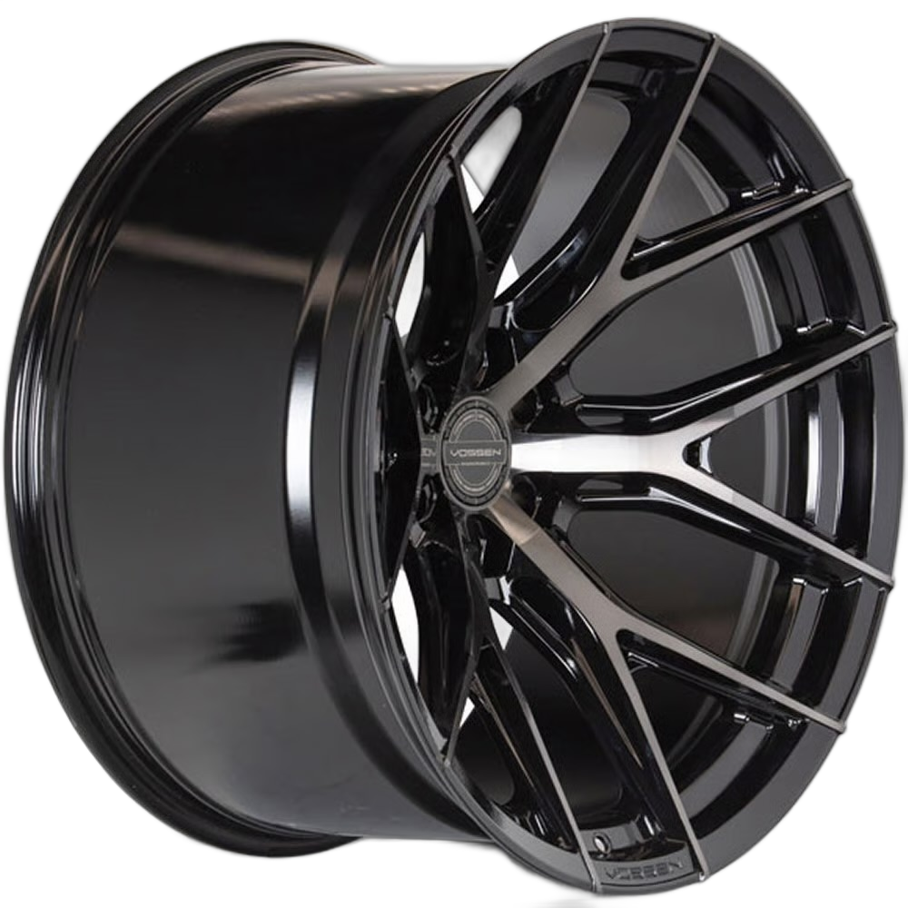 Gloss black multi-spoke alloy wheel